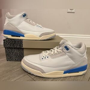 Jordan 3 Retro Lucky Shorts CT8532-101 White Hydrogen Blue Legend Photon Sail 12